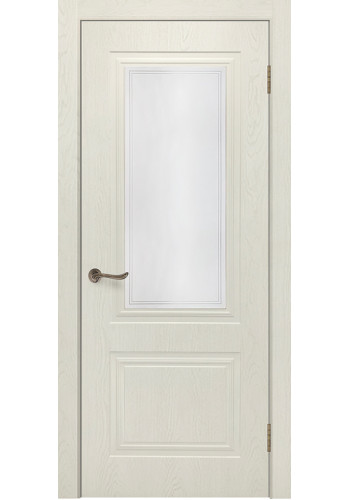 Дверь Сити 5 Крем со стеклом